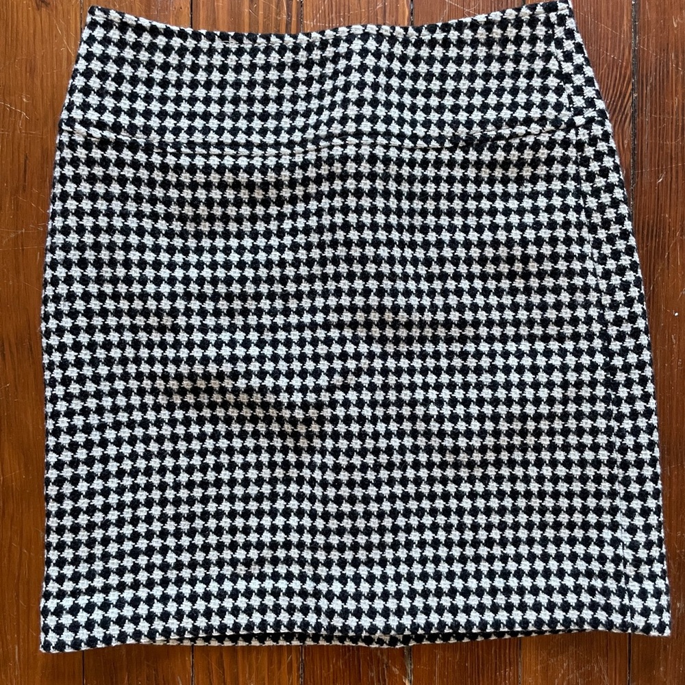 Vintage Talbots Houndstooth Wool Skirt